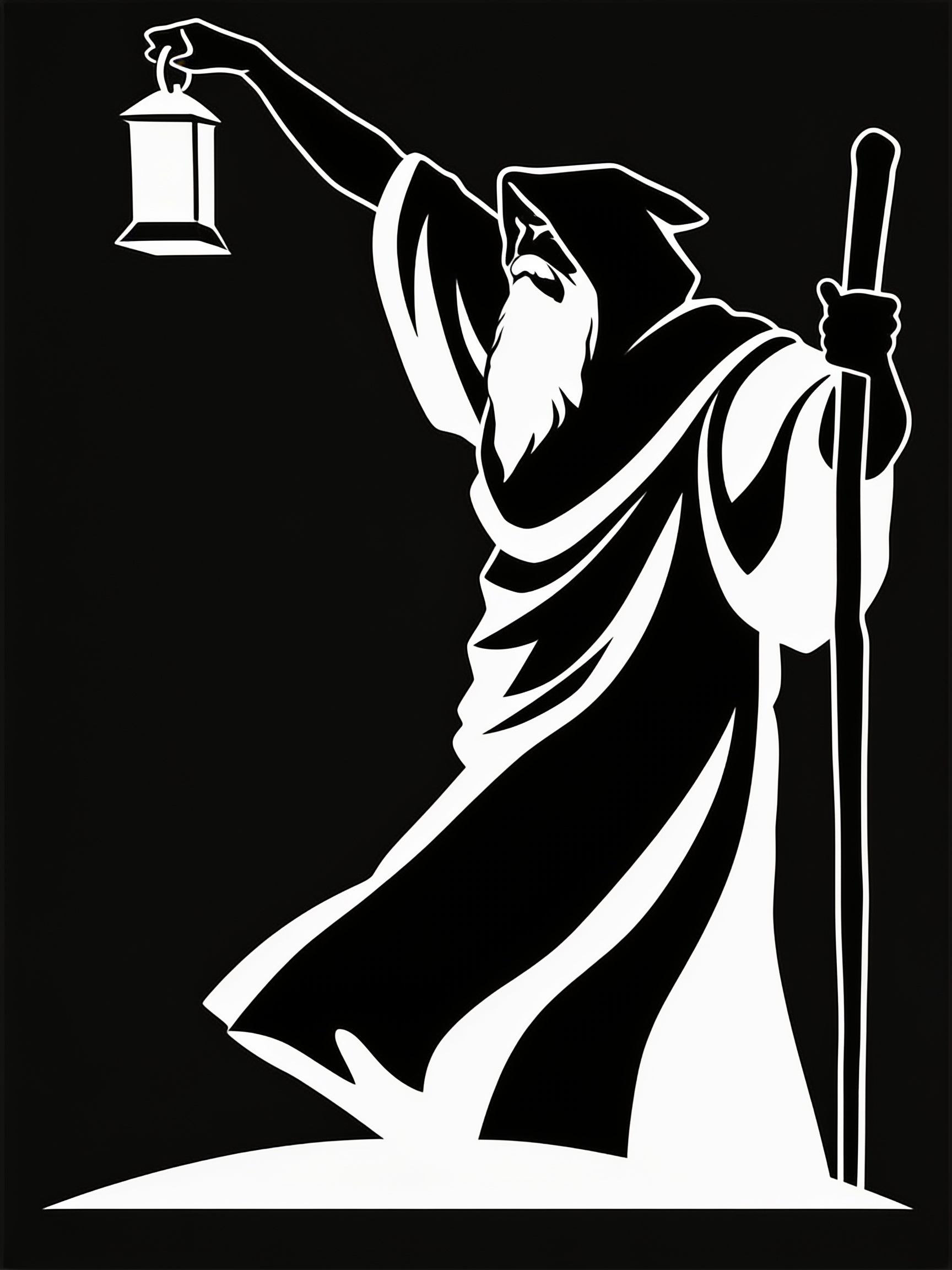 RJK Hypnosis — a hooded figure holding a lantern aloft